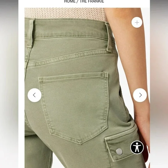 Joe’s The Frankie Cargo Bootcut Jeans Size 30 color uniform Retails $228 - Picture 15 of 16